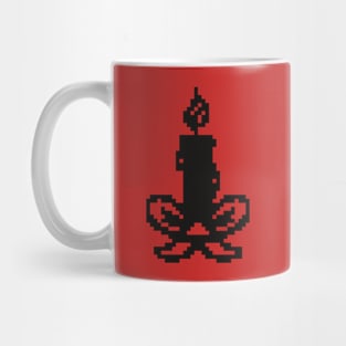 Christmas candle pixel art Mug